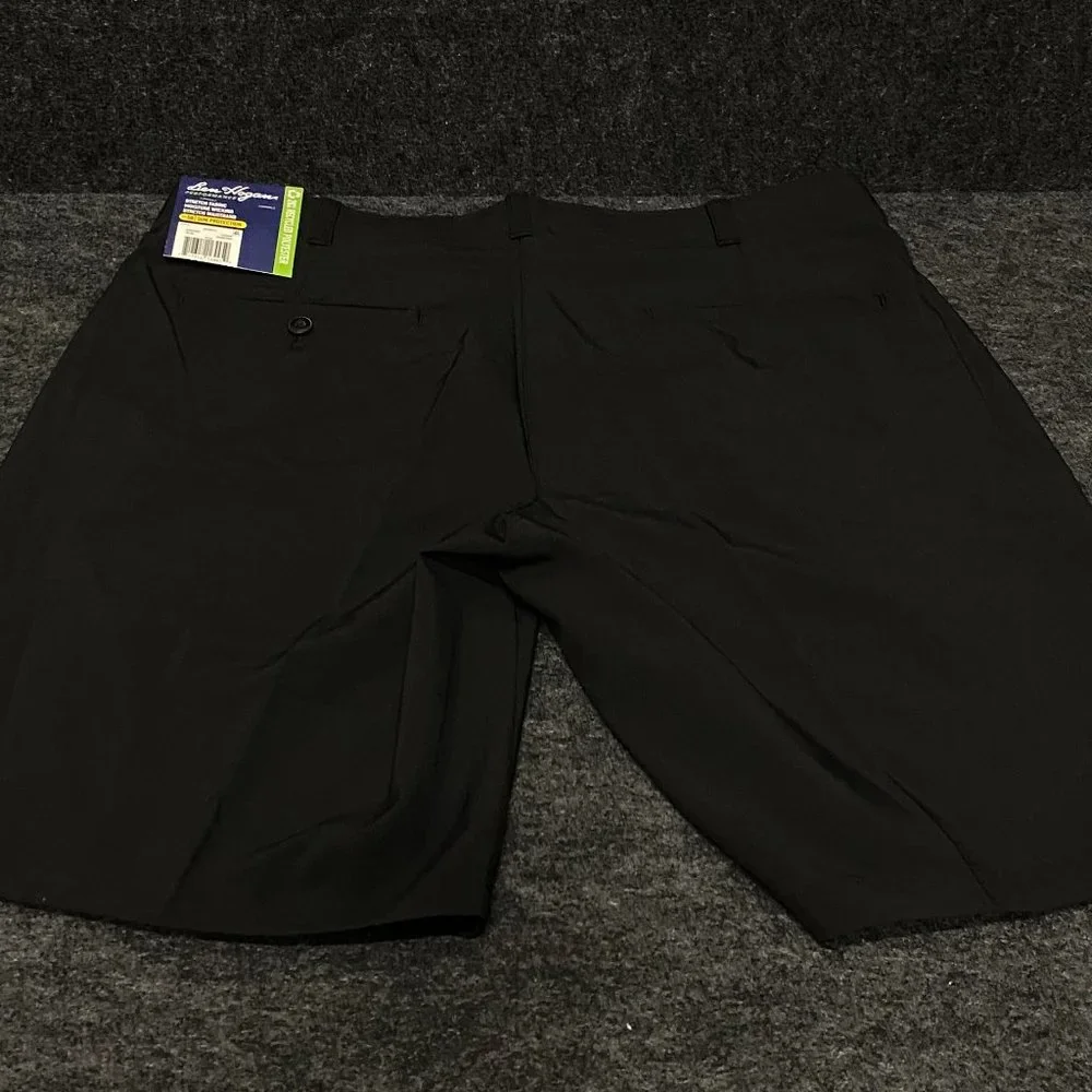 Shorts Ben Hogan Performance Men's Flat Front Active Flex Stretch Golf Black - Picture 3 of 4
